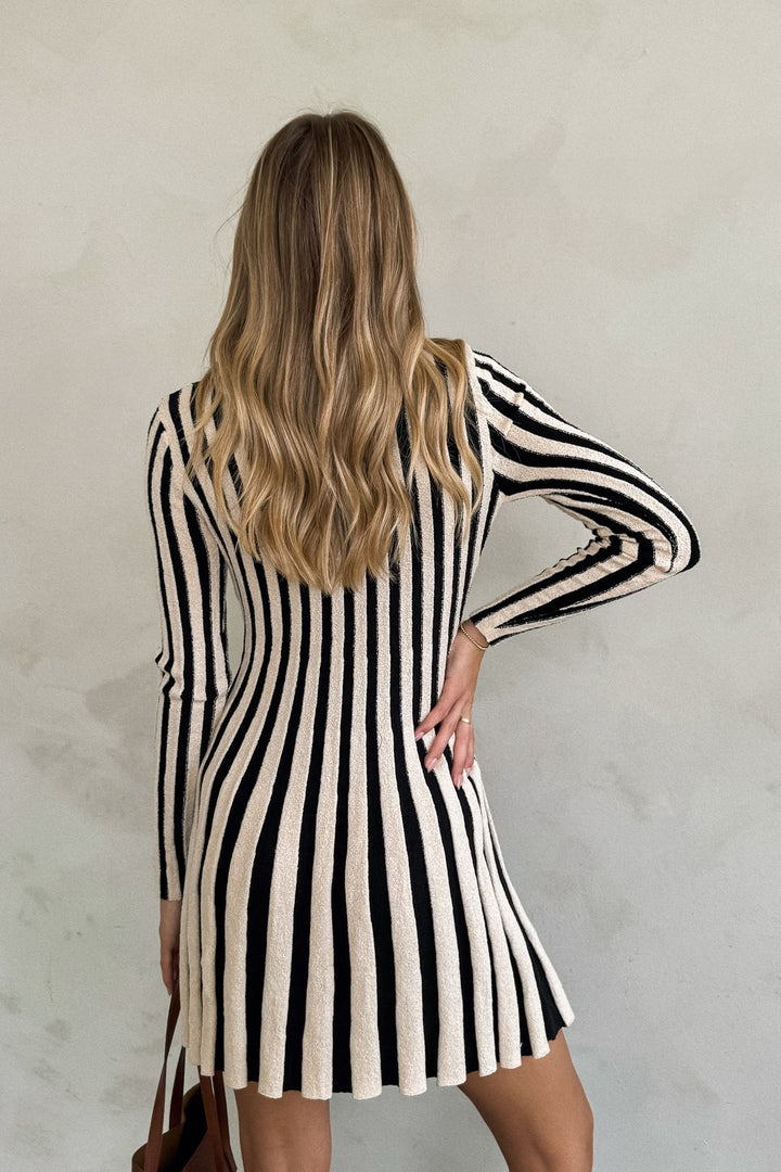 Jinx Stripe Knit Mini Dress