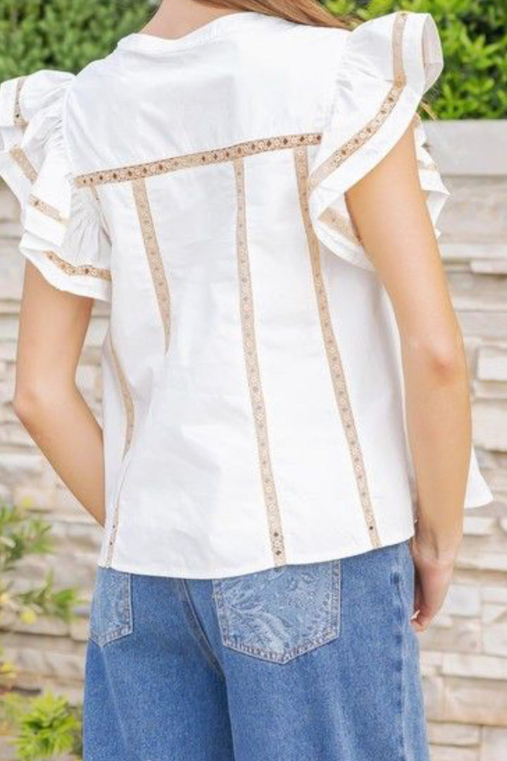 Summer Plans Poplin Top