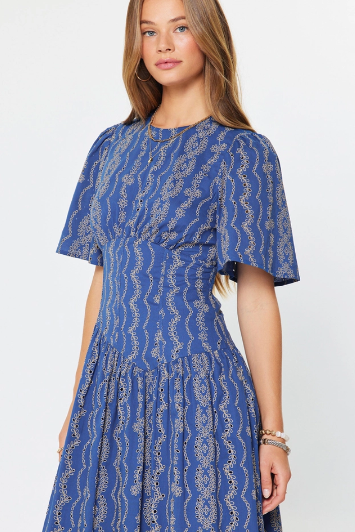 Andey Embroidered Maxi Dress