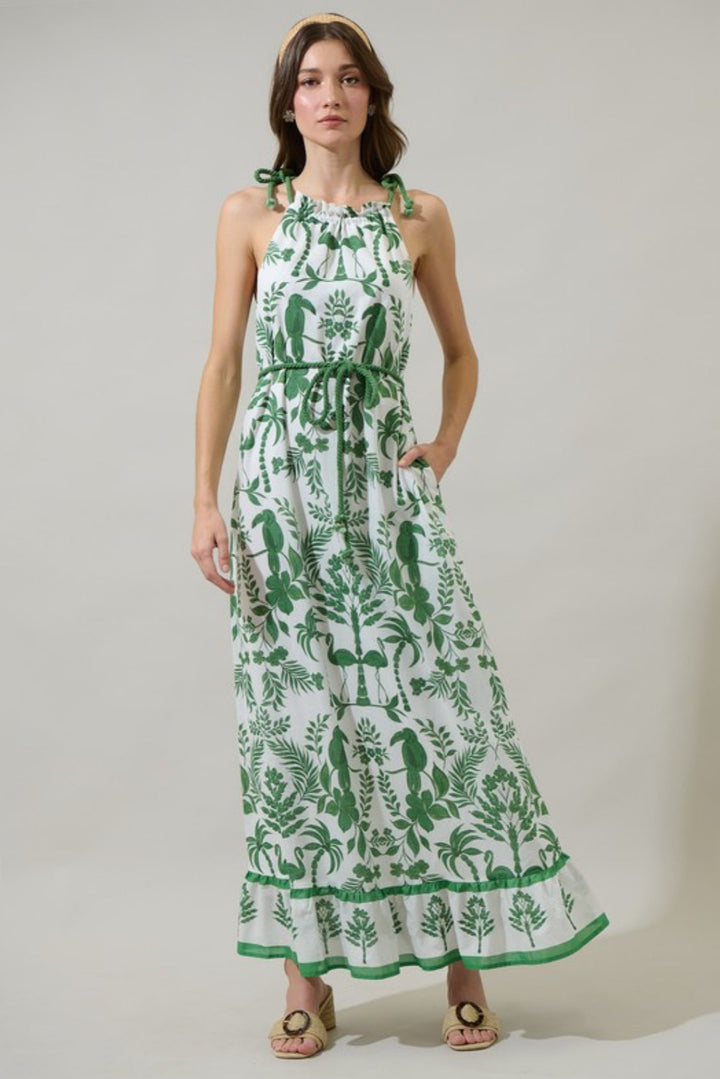 Kimana Halter Neck Maxi Dress