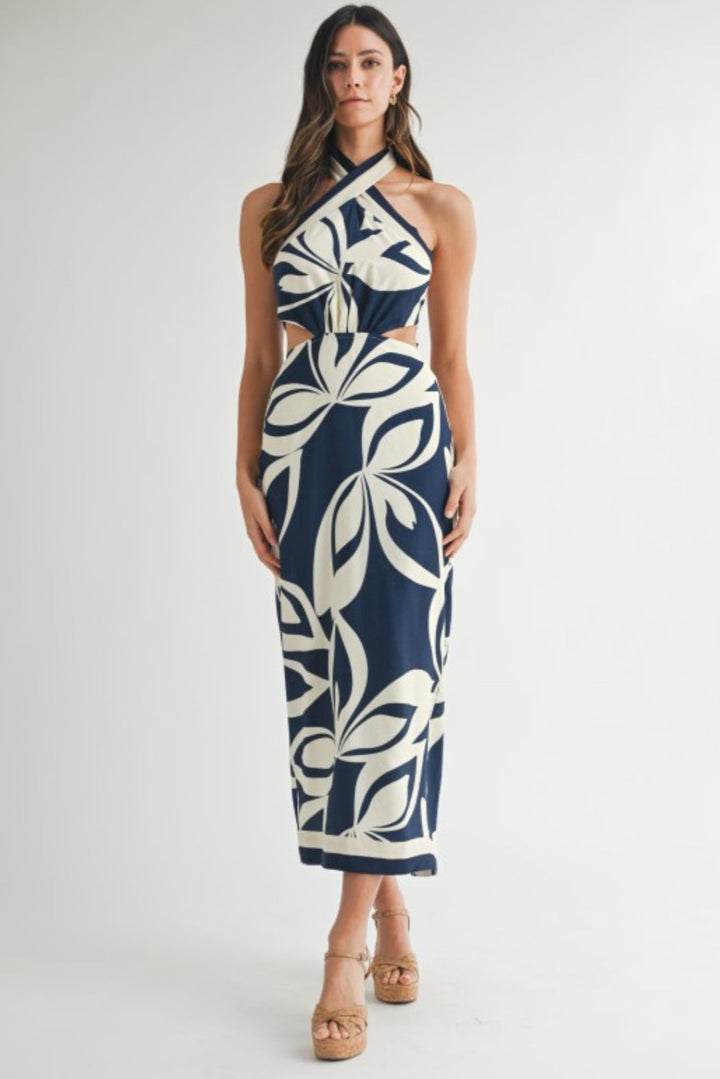 Narah Halter Neckline Midi Dress