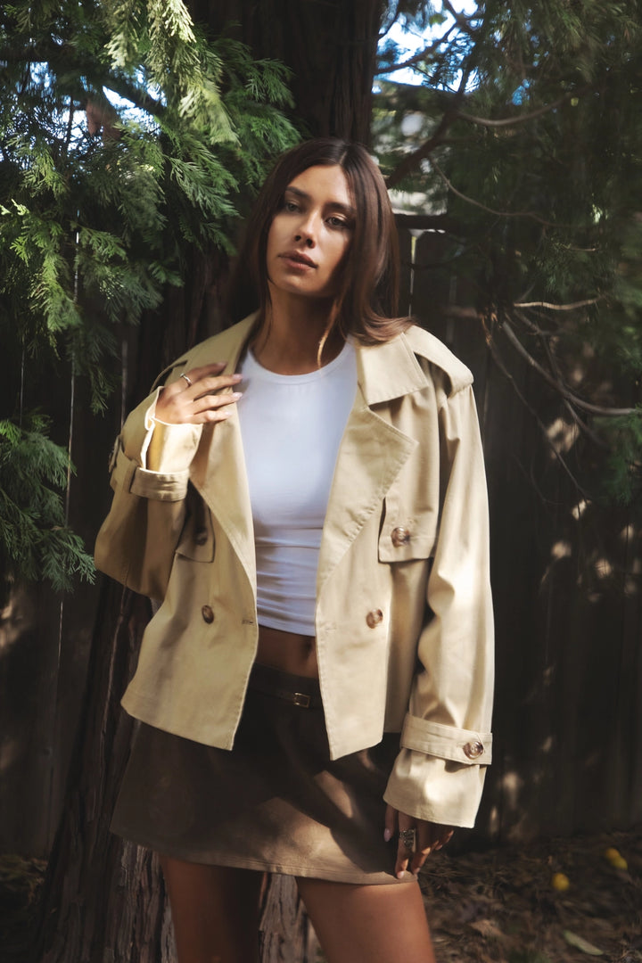 Marais Cropped Trench Jacket