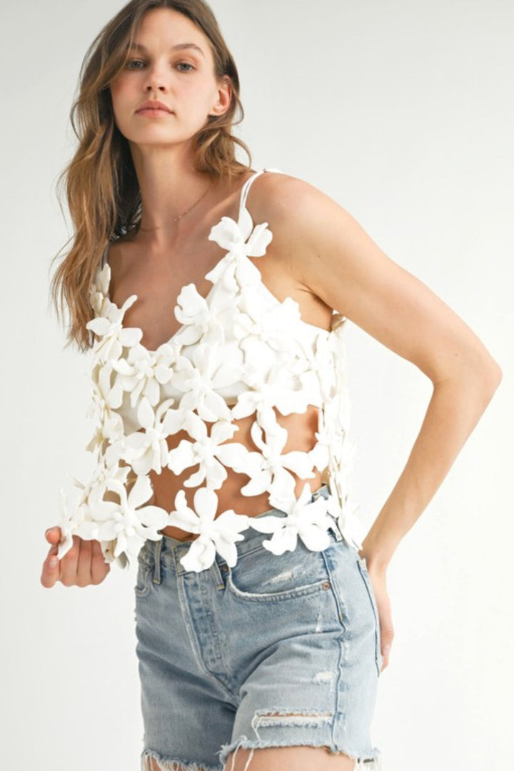 Flower Bloom Overlay Top