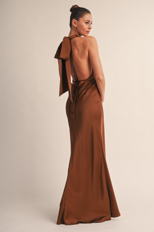 Chic Drape Maxi Dress