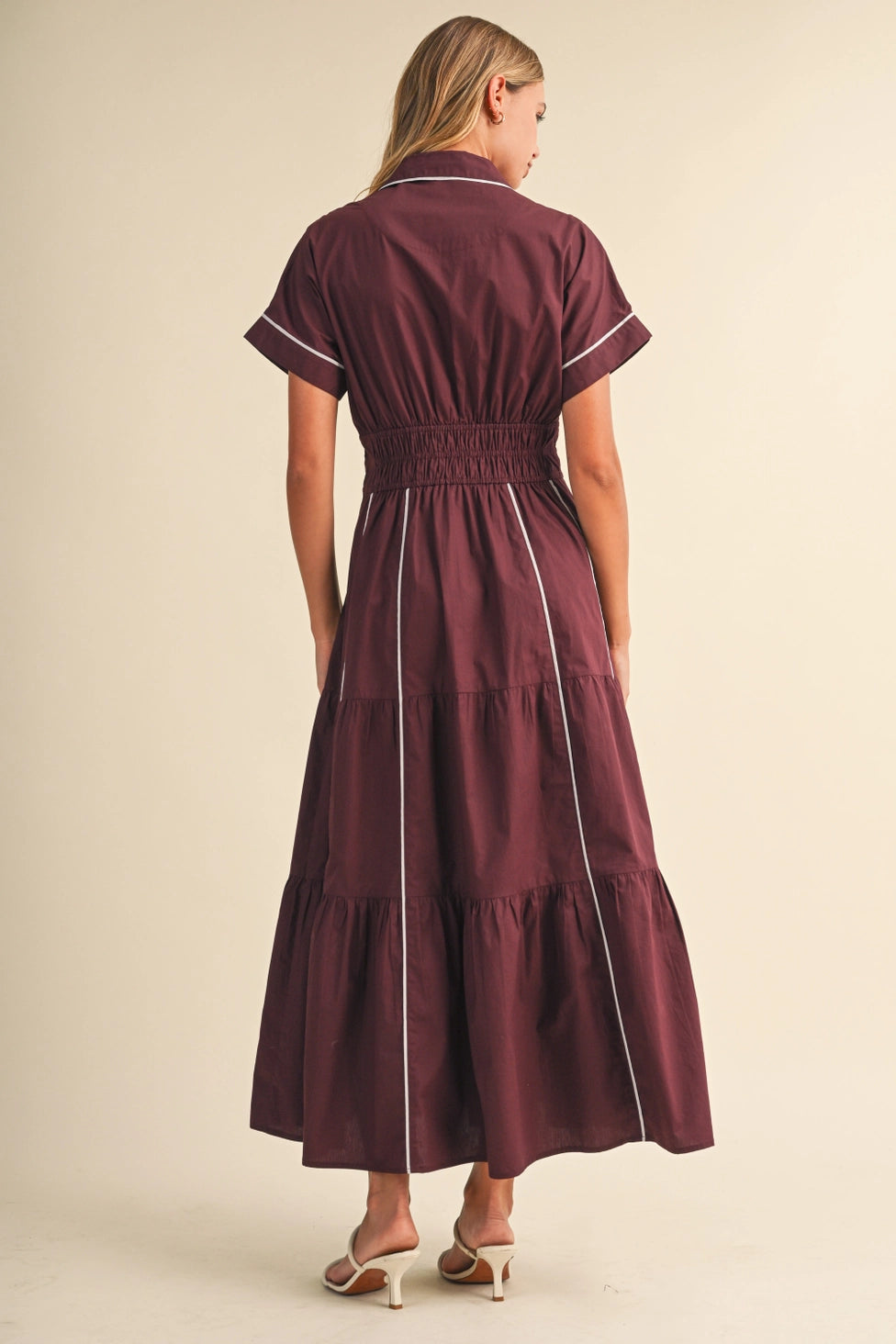 Azriel Smocked Waist Maxi Dress