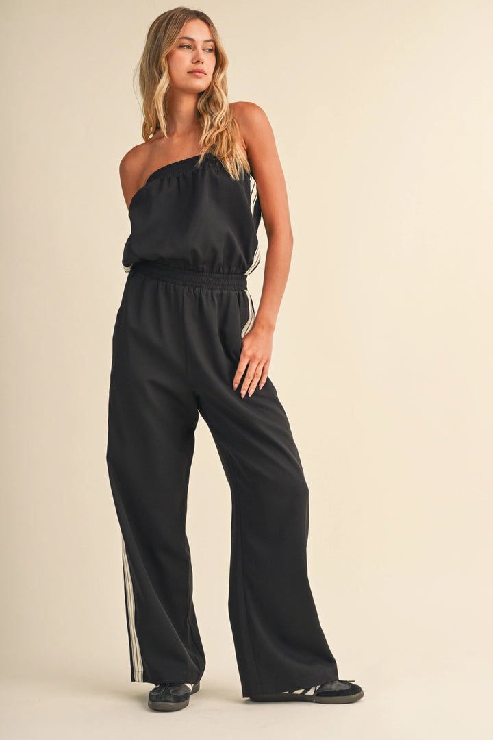 Jade Strapless Trim Jumpsuit