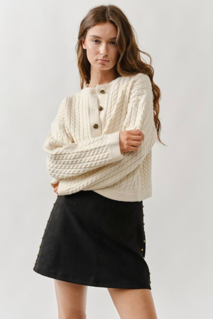 Brooke Cable Knit Cardigan