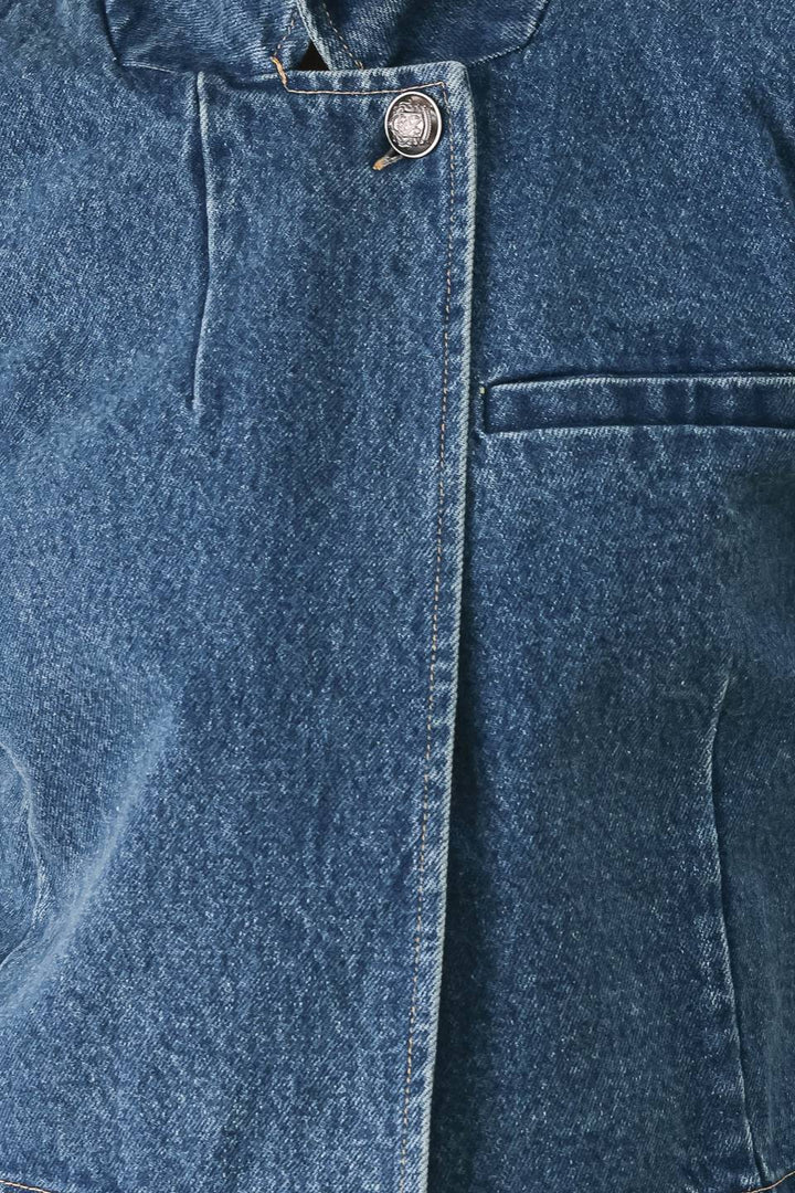 Classic Denim Cropped Jacket