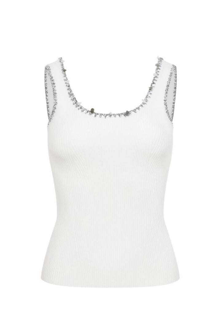 Open Sky Embellished Top