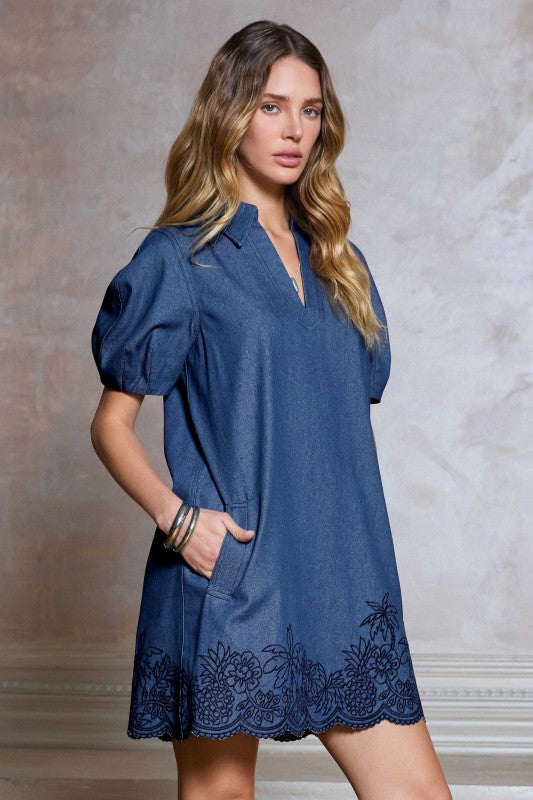 Mezcal Denim Shift Dress