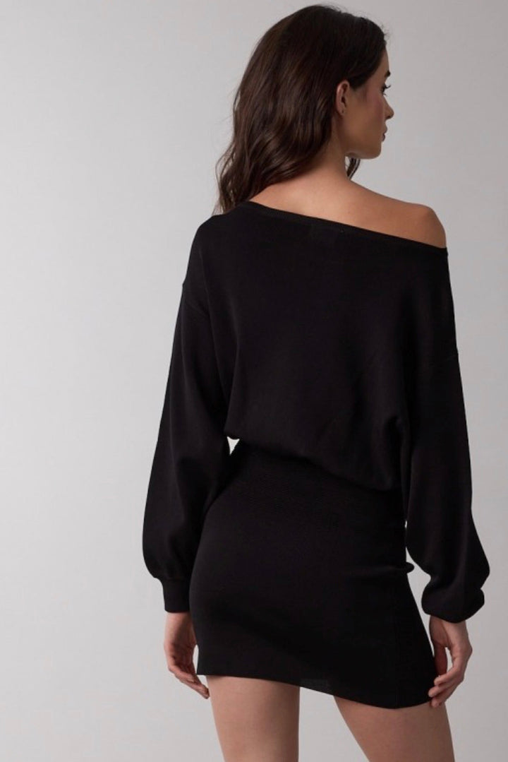 Leslie Waistline Knit Mini Dress
