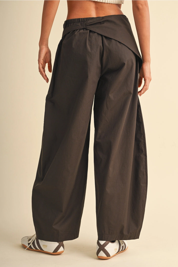 Scarf Detail Barrel Trouser