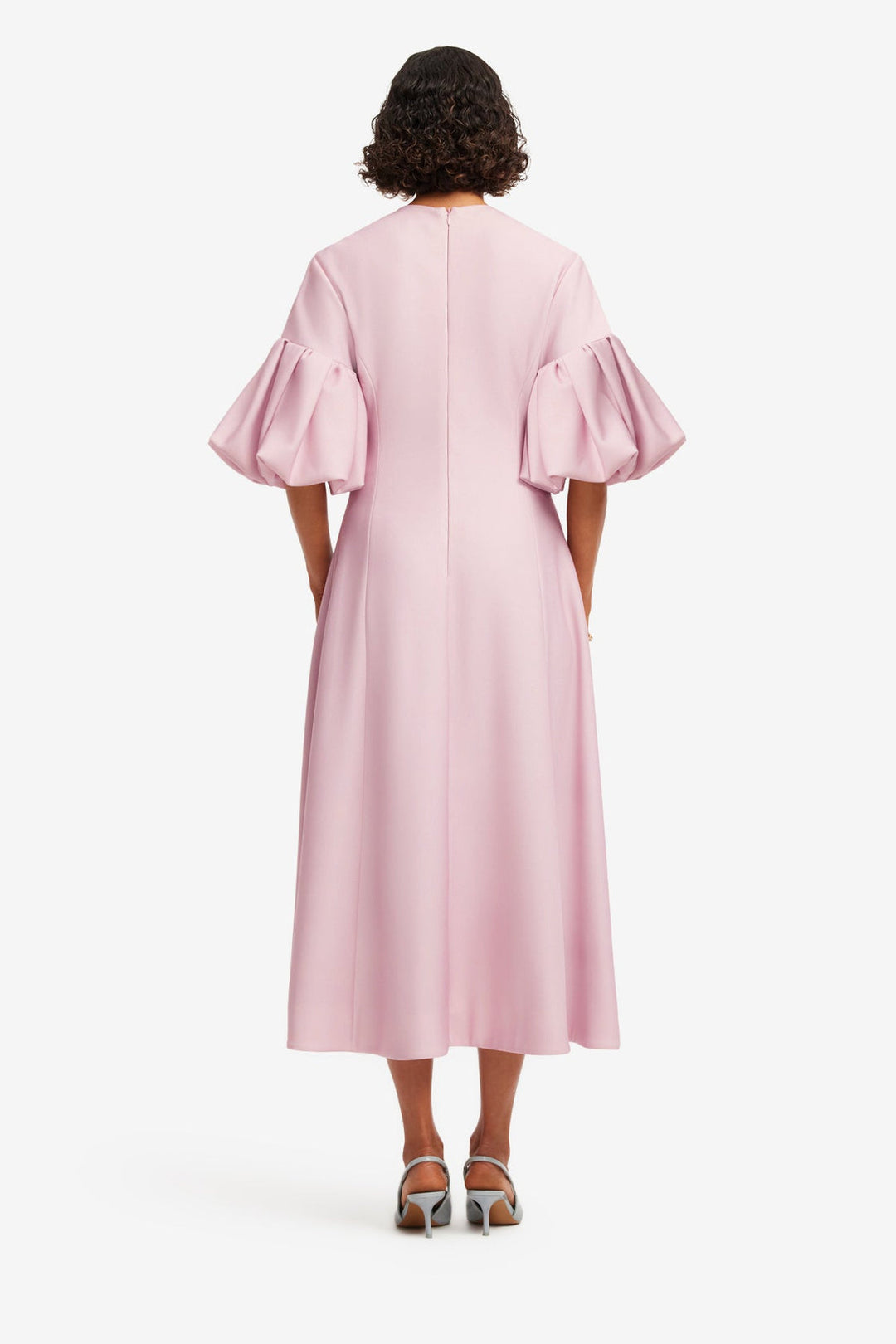 Timeless Puff Sleeve Midi Dress