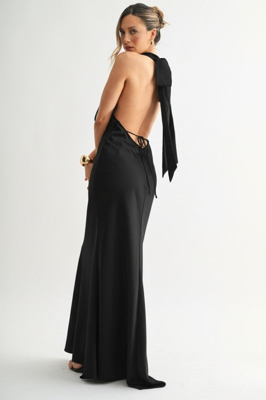 Chic Drape Maxi Dress