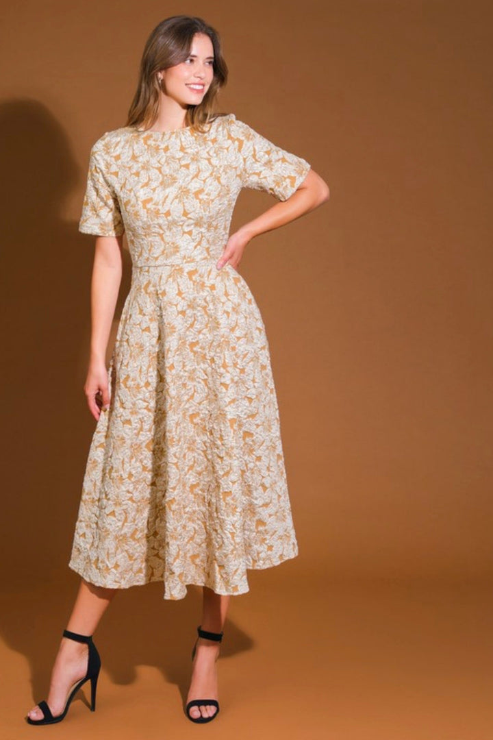 Brixley Textured Midi Dress