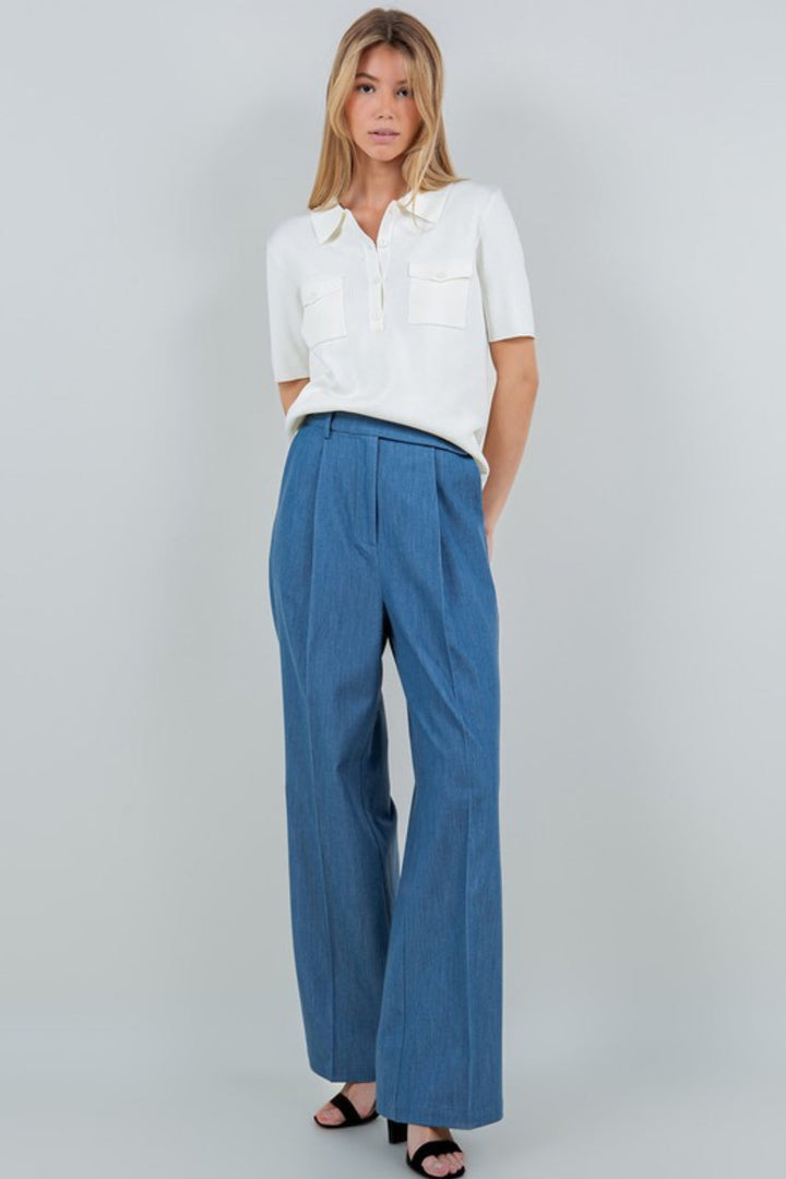 Symone Collar Tee