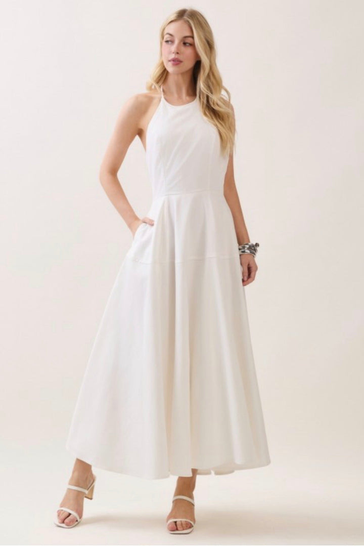 Nellie Halter Maxi Dress
