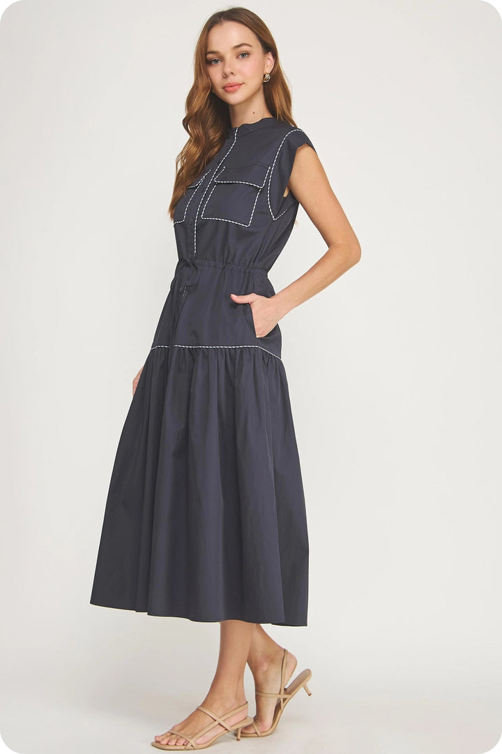 City Rhythm Midi Shirtdress