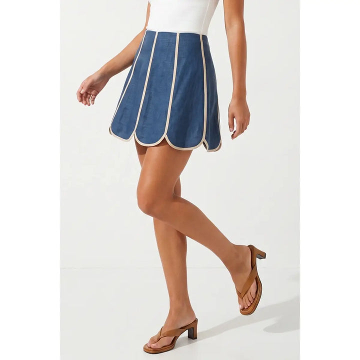 Shasta Panel Linen Skort