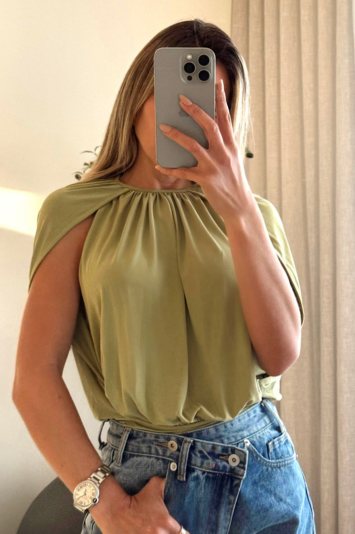 Soft Power Cape Bodice Bodysuit