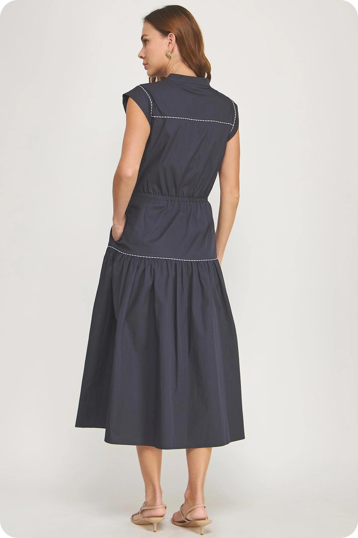 City Rhythm Midi Shirtdress