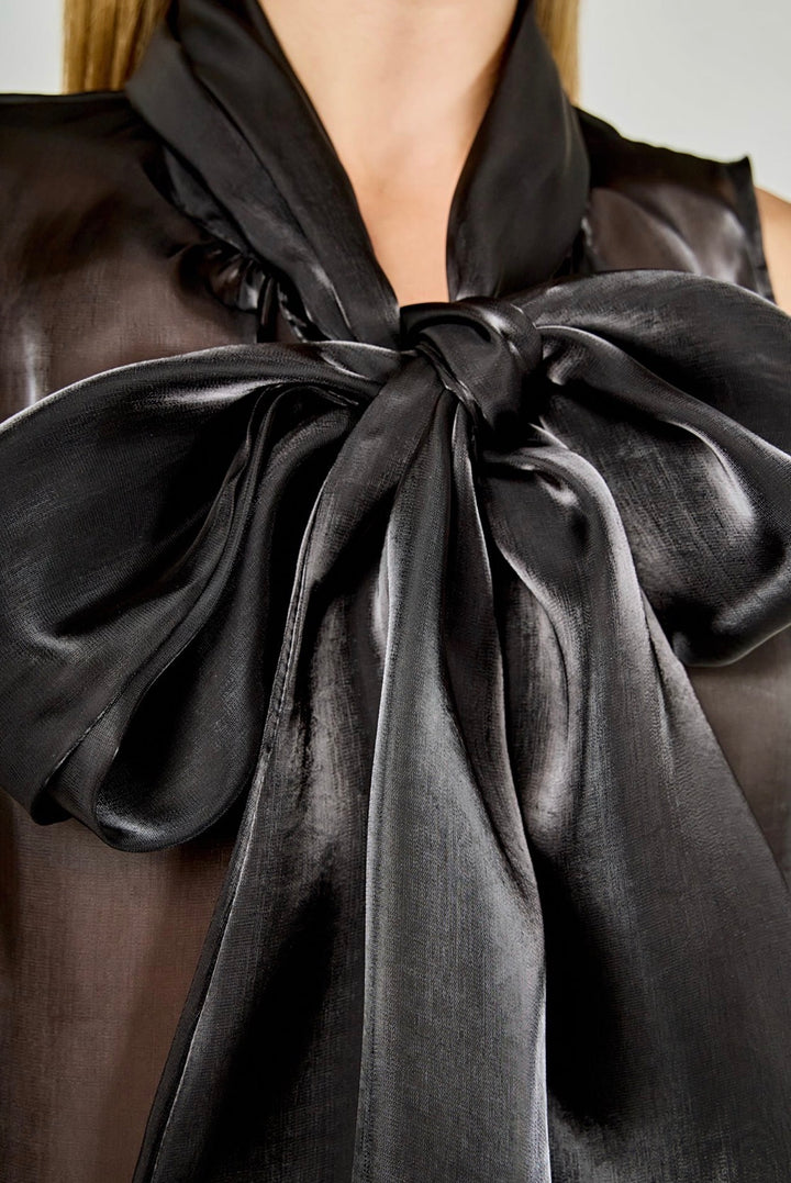 Marcela Organza Bow Top