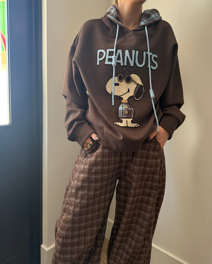 Peanuts Plaid Hoodie