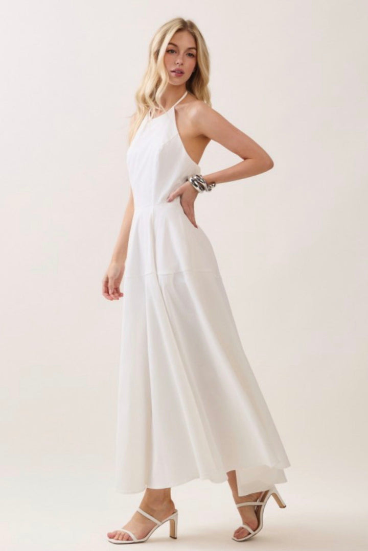 Nellie Halter Maxi Dress