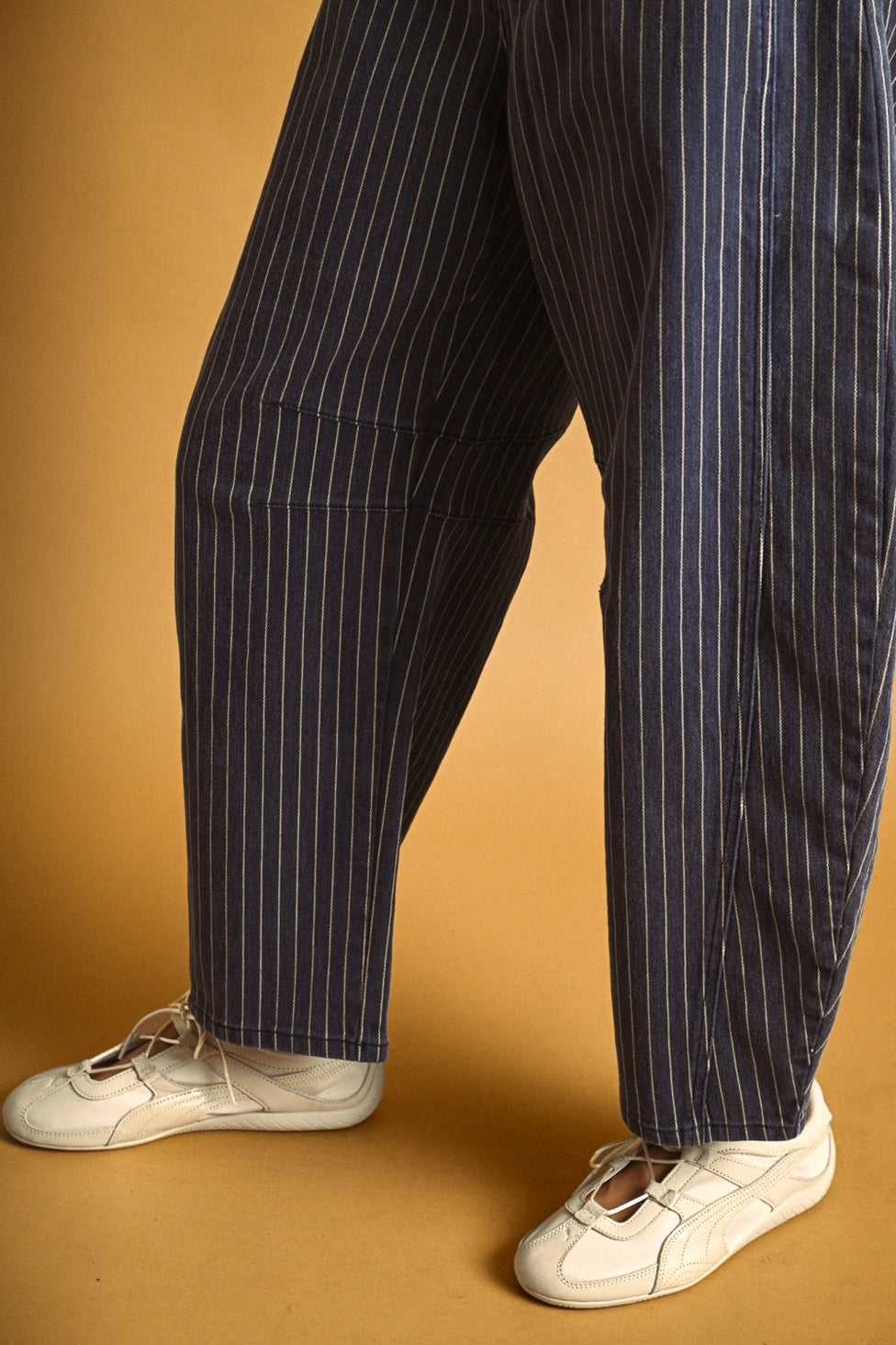 Piper Stripe Barrel Jeans
