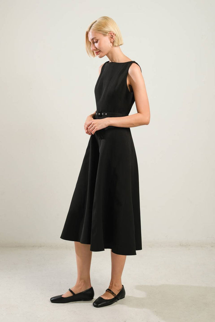 Tessa Woven Midi  Dress