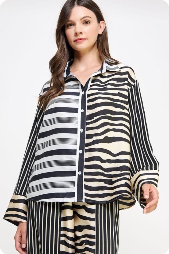 Right Here Stripe Top