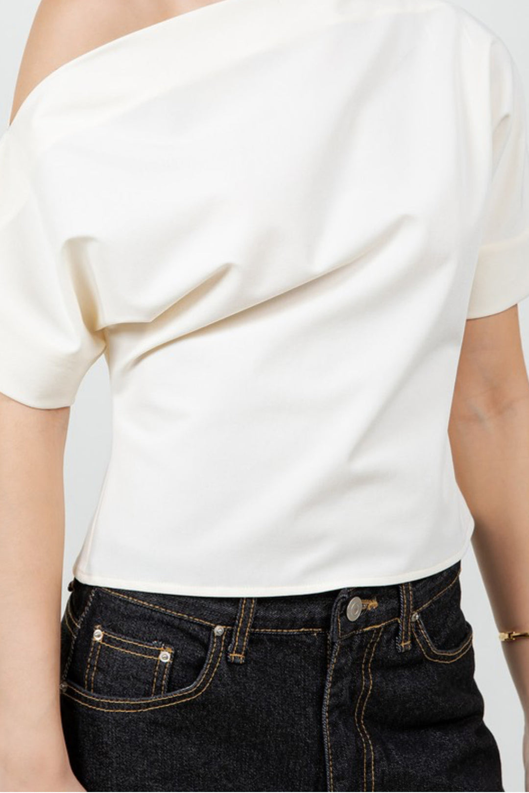 Asymmetrical Soft Woven Top