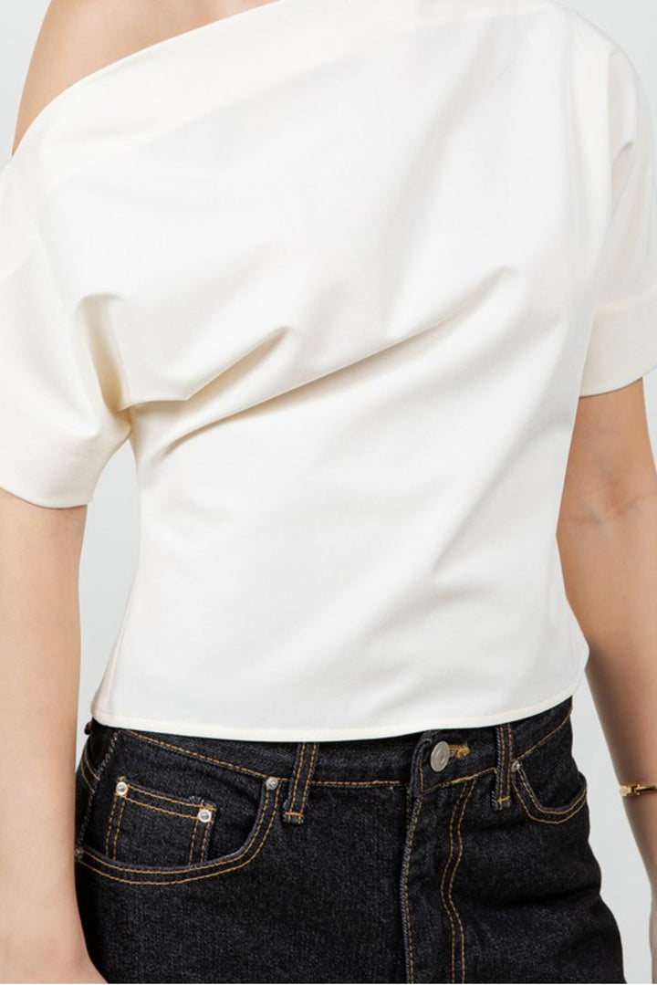 Asymmetrical Soft Woven Top