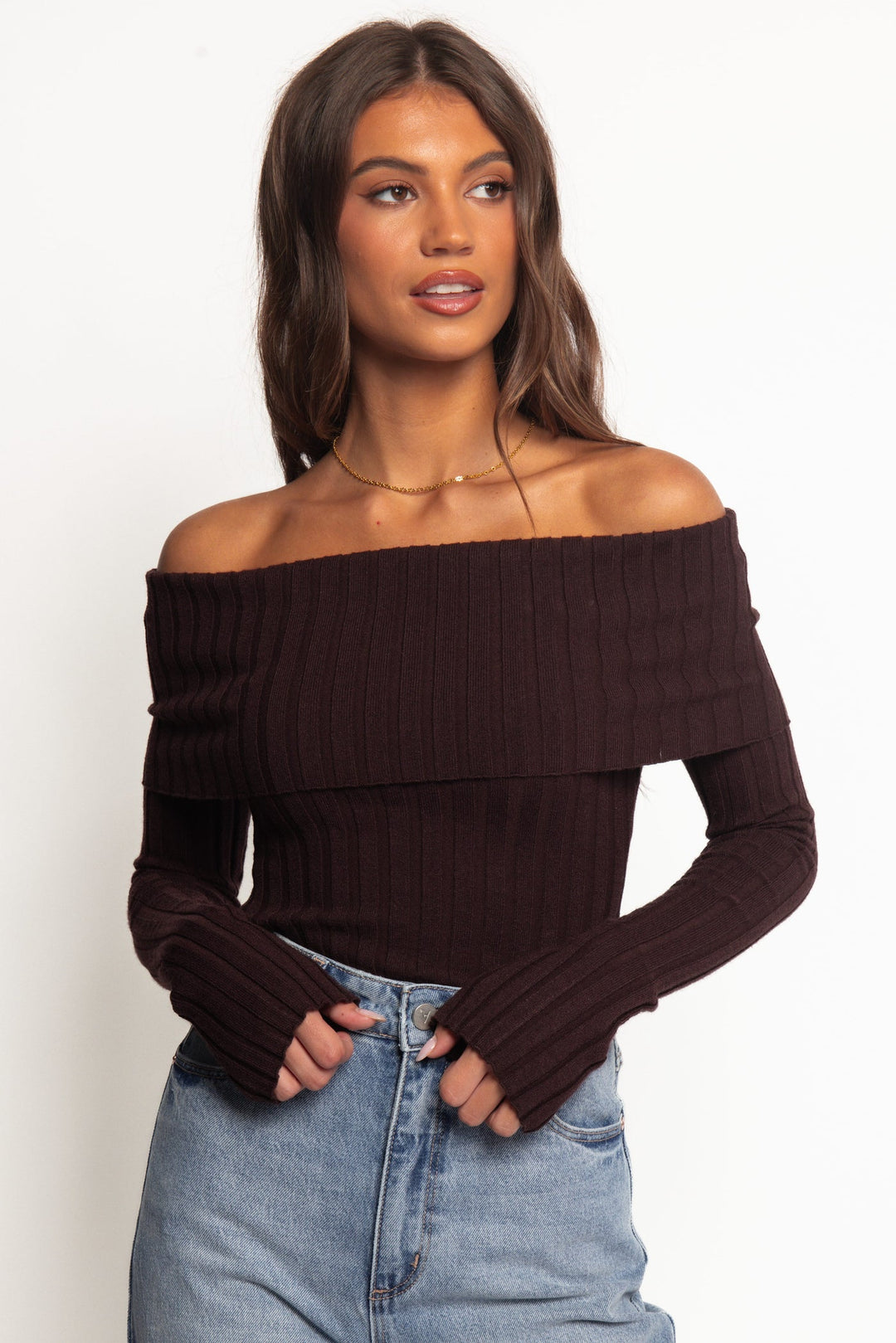 Nora Off Shoulder Knit Top