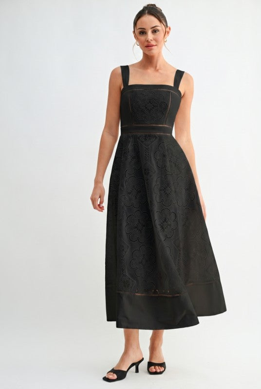 Melodine Lace Midi Dress