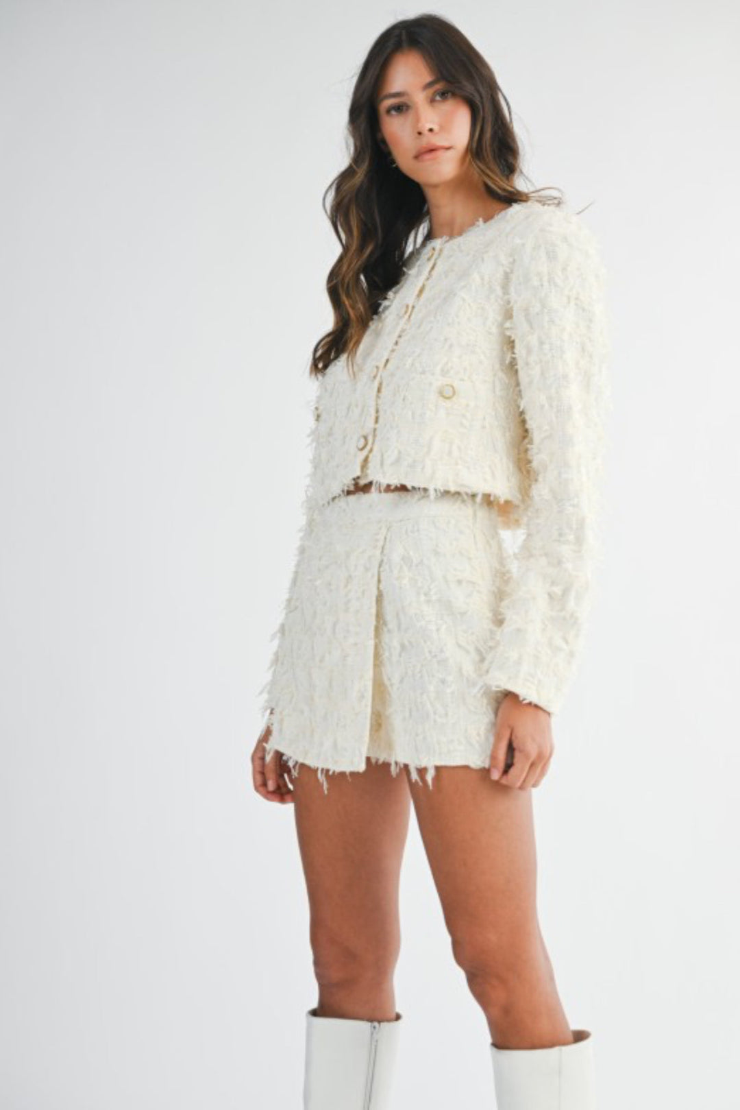 Jayne Textured Tweed Jacket