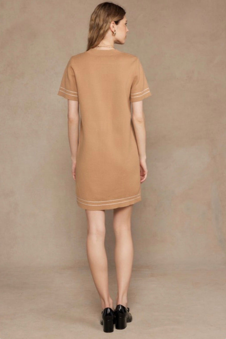 Colette Stitch Embroidery Knit Dress