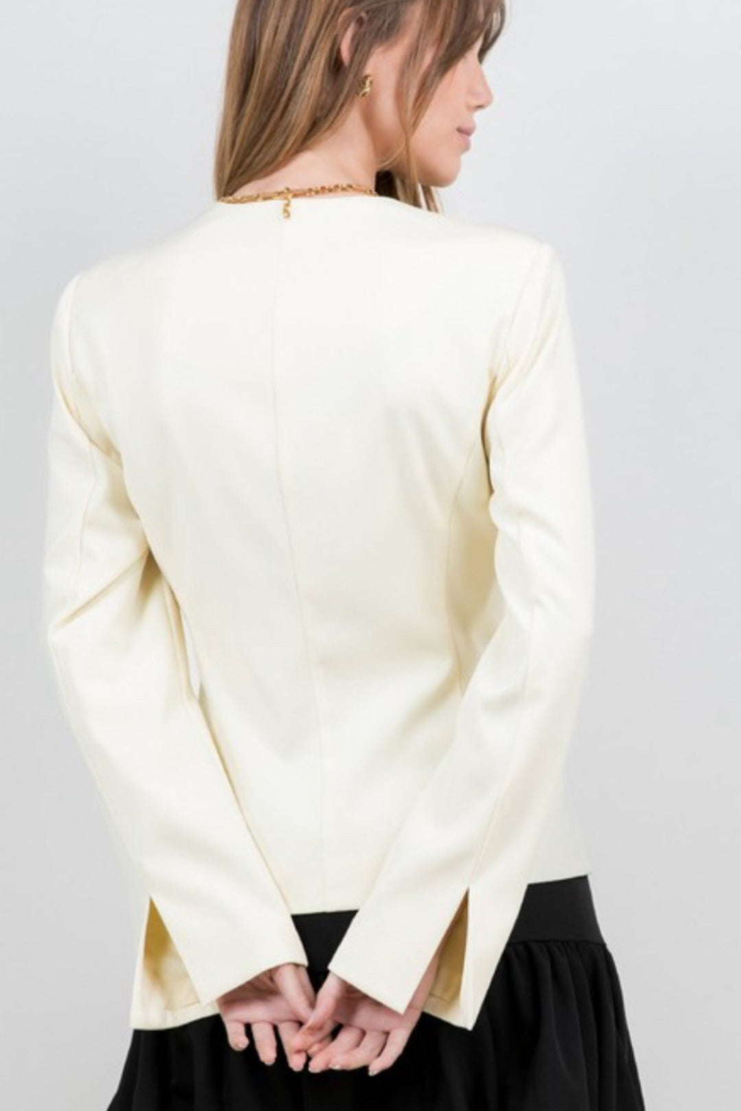 Isobella Structured Button Down Top
