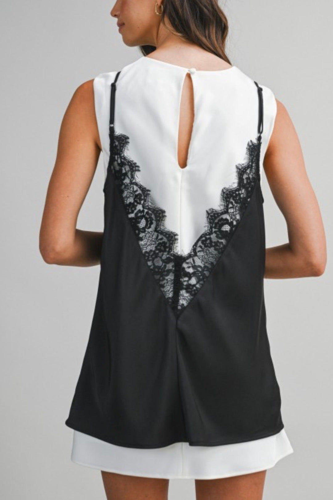 Alena Lace Overlay Dress