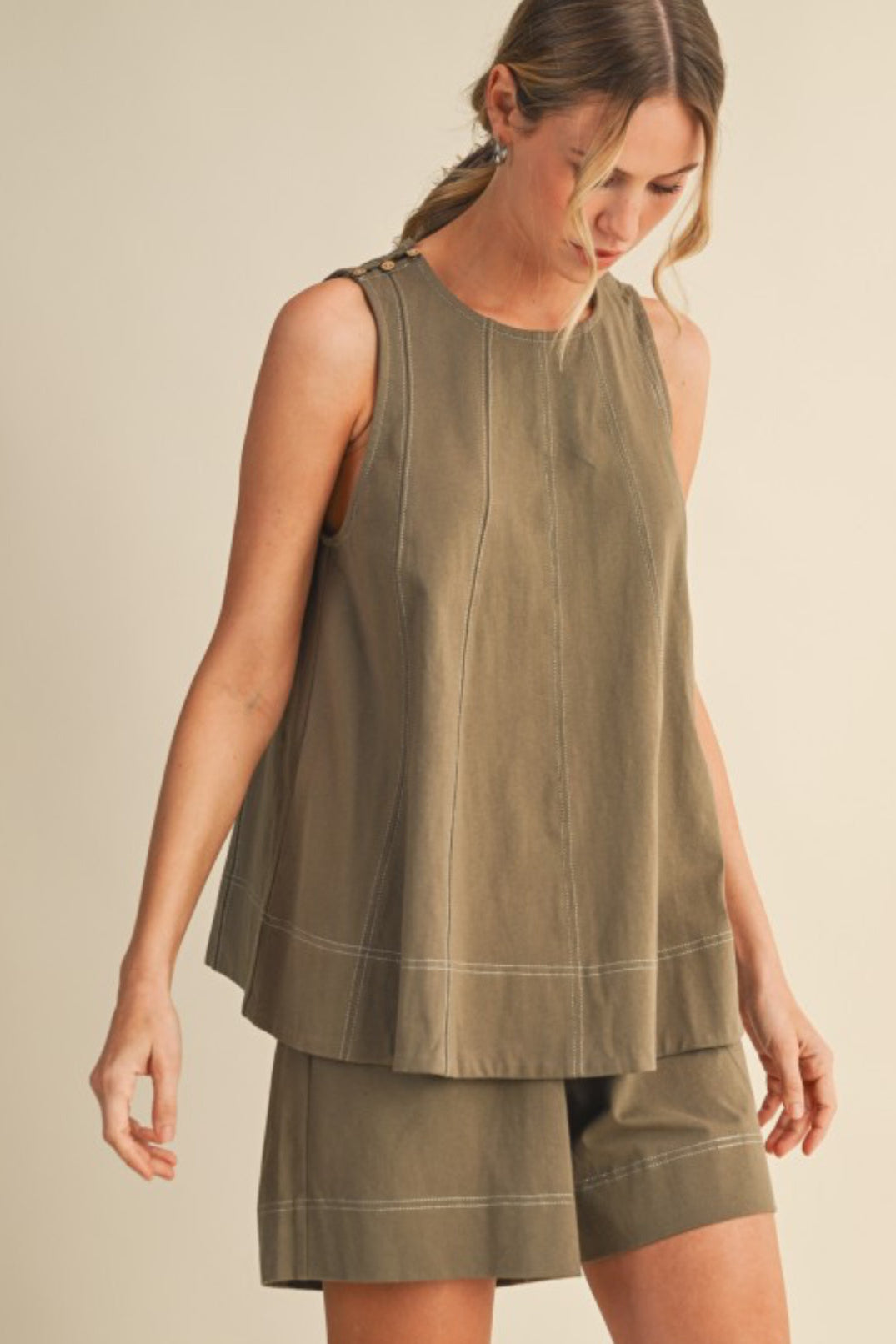 Lenna Stitch Top