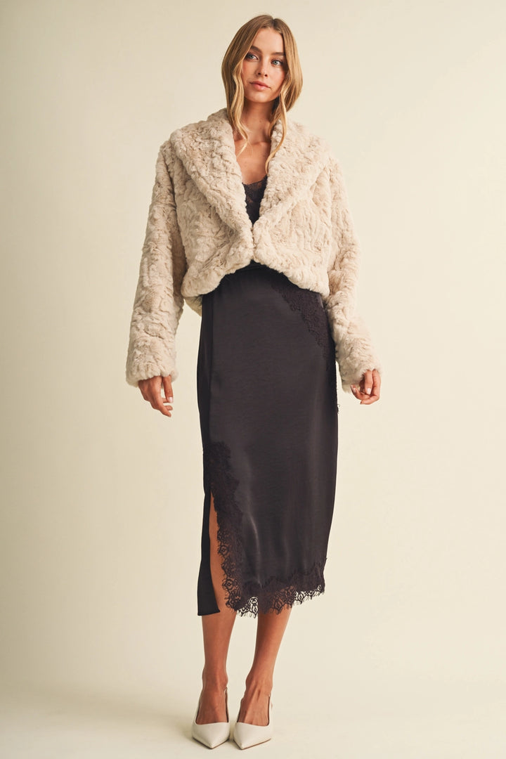 Blaire Collar Cropped Faux Fur