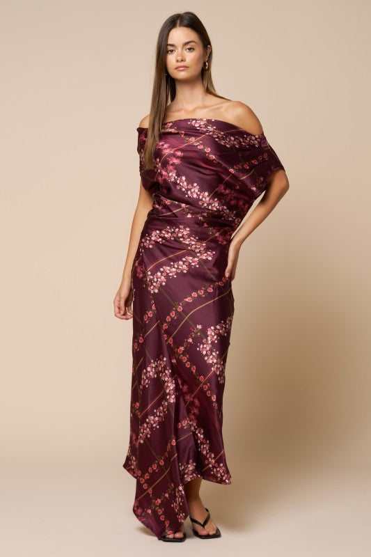 Worth The Wait Draped Maxi Dress