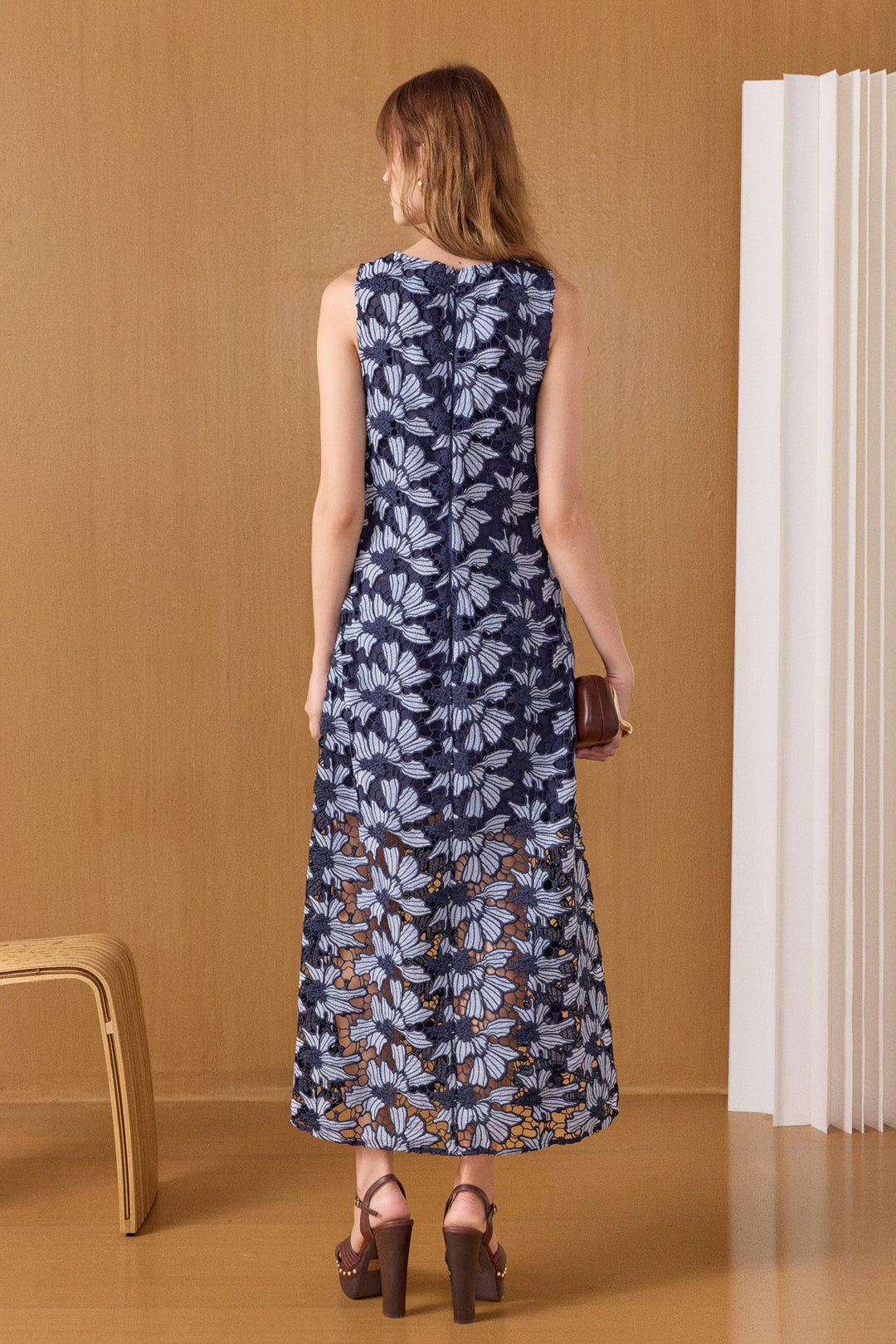 Nonnie Overlay Midi Dress