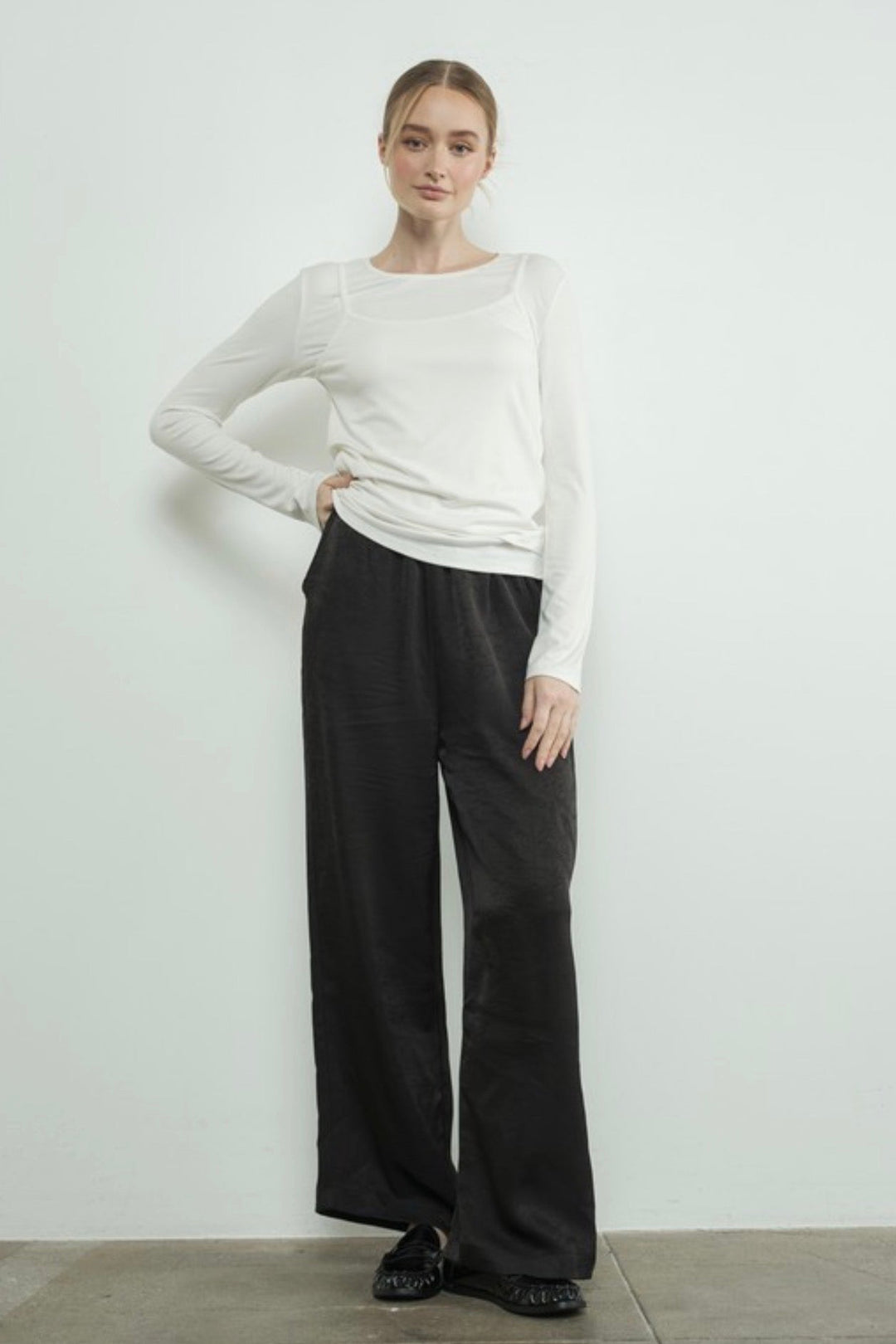 Arlene Crinkle Satin Bottoms