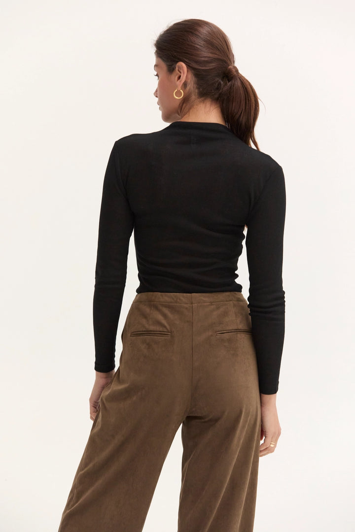 Ovalia Mock Neck Top