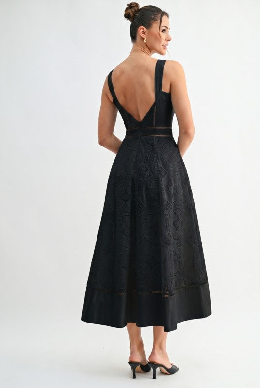 Melodine Lace Midi Dress