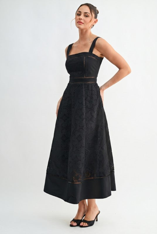 Melodine Lace Midi Dress