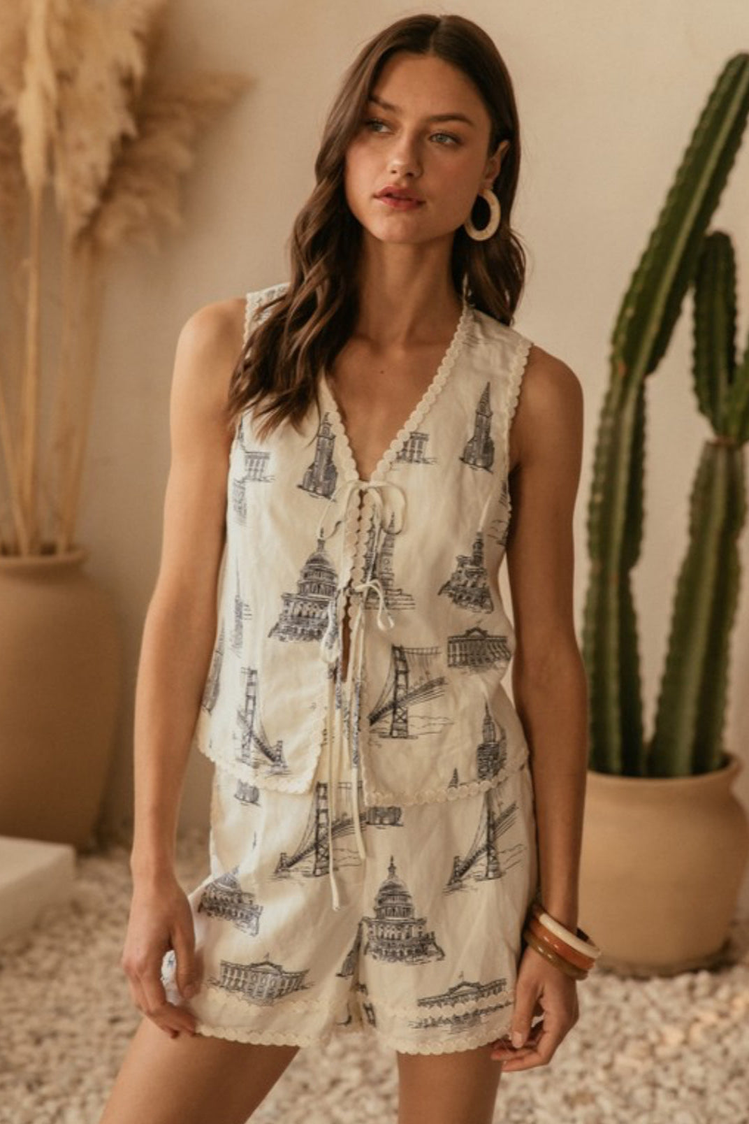 City Chic Linen Top
