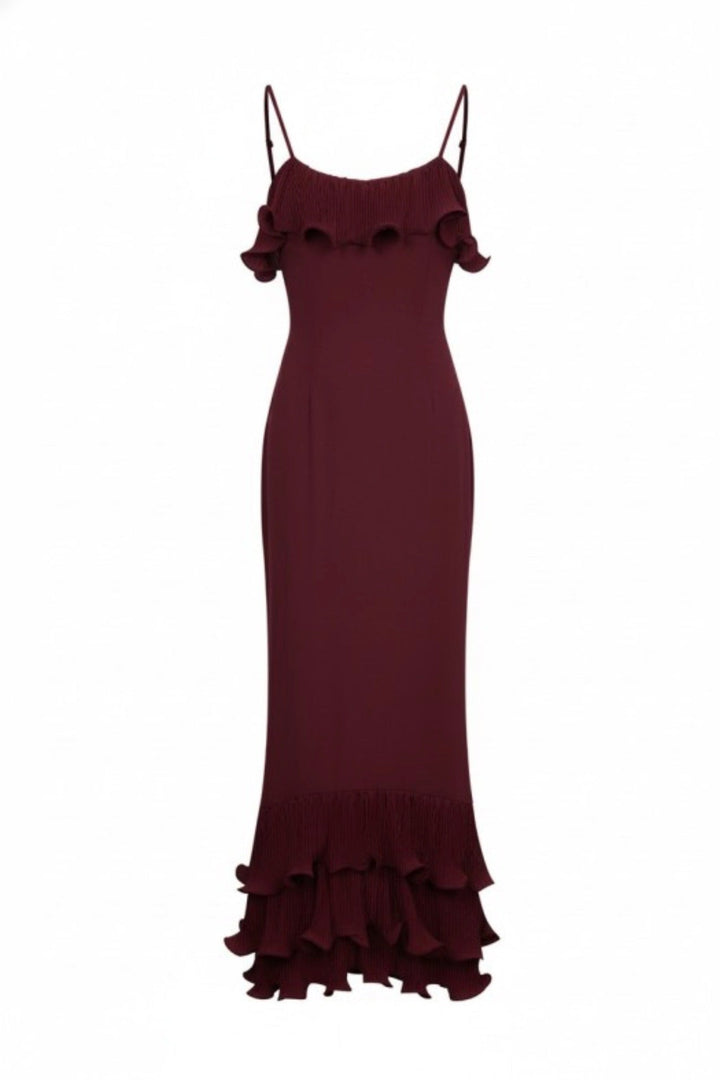 Check Me Out Ruffle Maxi Dress