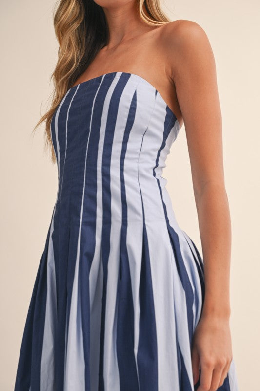 Contour Stripe Midi Dress